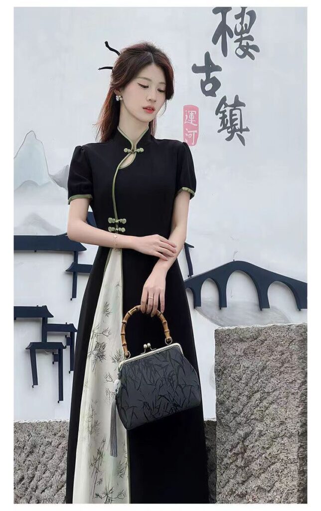 中国风旗袍显瘦连衣裙