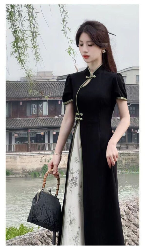 中国风旗袍显瘦连衣裙