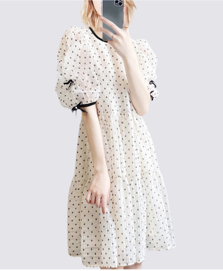 Small polka dot printed dress