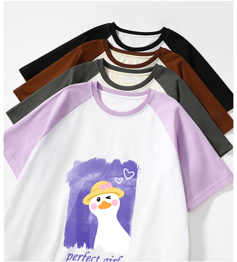 Ropa de mujer nueva camiseta de manga corta de algodón puro en verano casual y cómoda