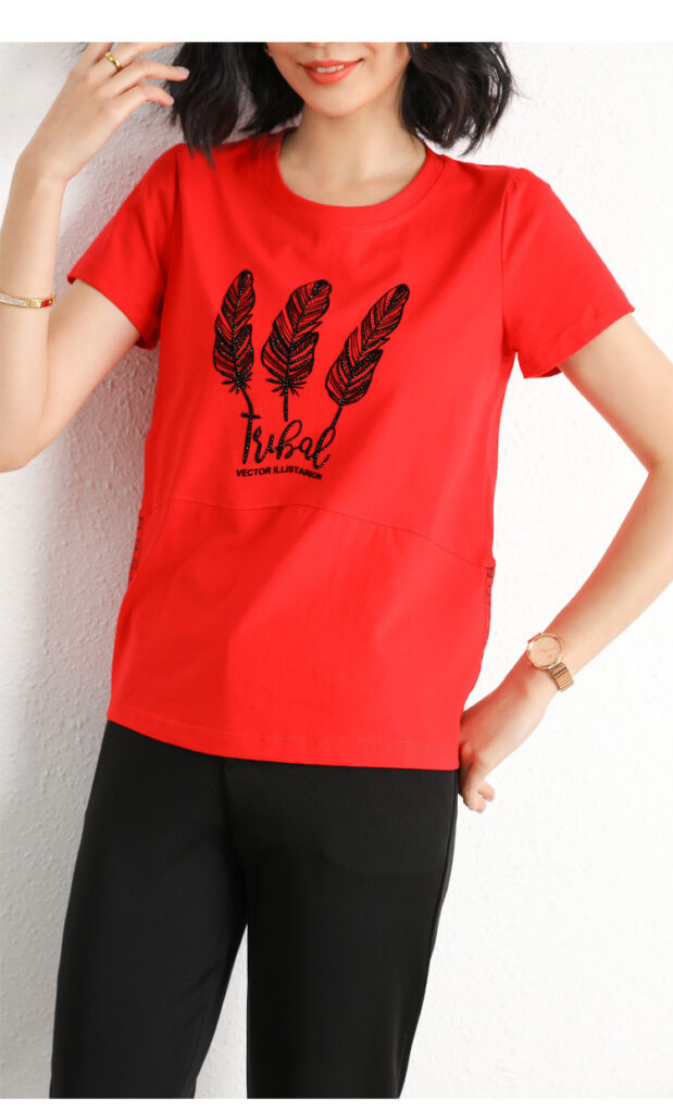 2024 Summer New Versatile Fashion Breathable T-shirt for Women