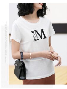 2024 Summer New Versatile T-shirt Fashion Breathable Women's T-shirt