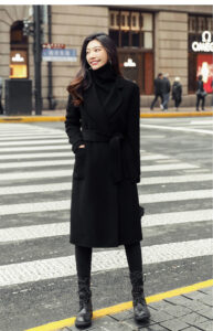 2024 new autumn and winter double-sided wool coat for women