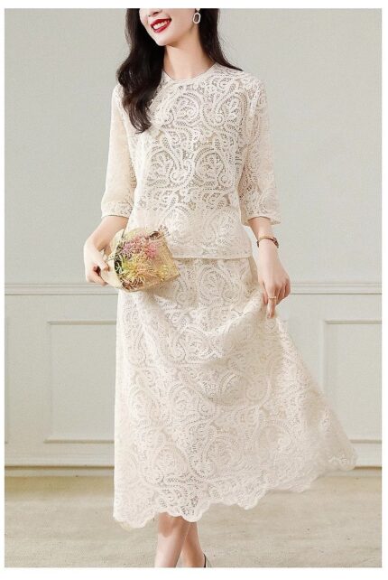 Fashion lace two-piece set