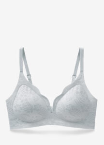 One piece water droplet cotton cup breast collection bra