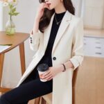 Windbreaker jacket women's British style Korean version slim fit coat