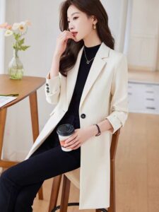 Windbreaker jacket women's British style Korean version slim fit coat